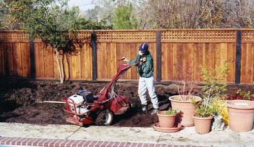 Landscaping work in San Francisco.