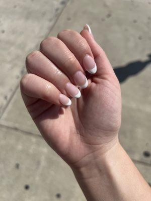 Gel French manicure