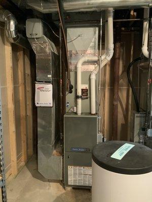 Modulating furnace install with zoning