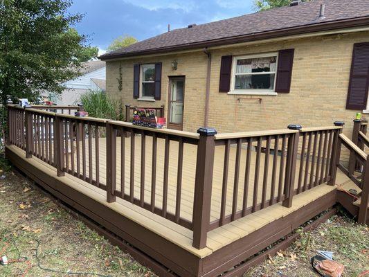 Newly repaired deck plus painting with a quality lasting finish...