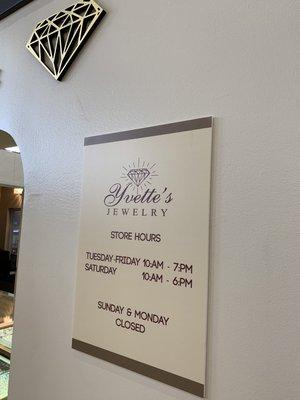 New business hours