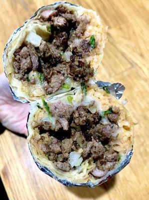 Carne asada Burrito