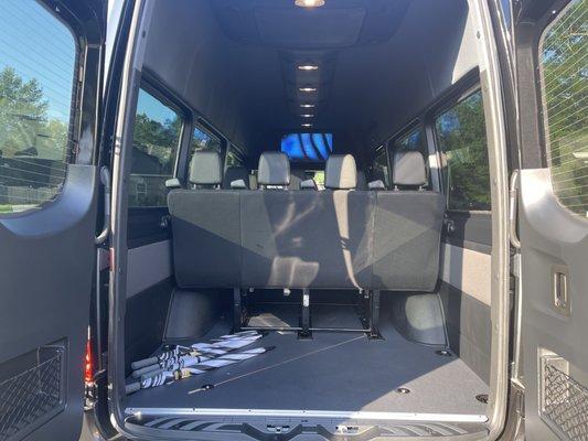 Luggage Area of Mercedes-Benz Sprinter Van