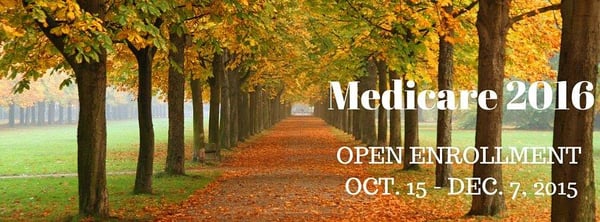 Medicare 2016 - Open Enrollment  October 15 - December 7, 2015