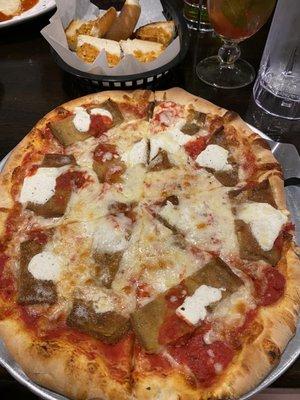 Personal Eggplant Ricotta Pizza.