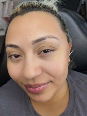 Before Microblading and Microshading procedure