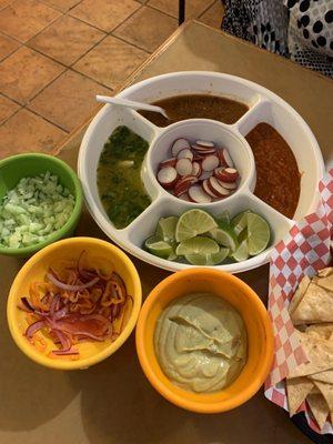 Sauces and guacamole