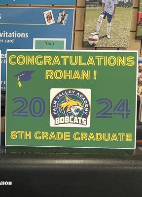 Graduation yard sign special! $20.00