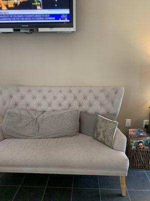 Waiting area couch