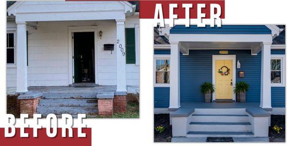 Fixer upper before-and-after