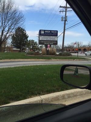 Sign by their driveway