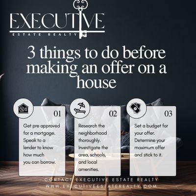 3 Things to do before making an offer on a house