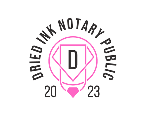 Dried Ink Notary Public Logo