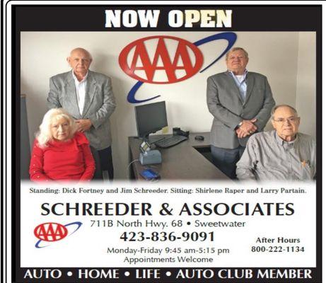 Now Open...Ad in the local Newspaper the DPA