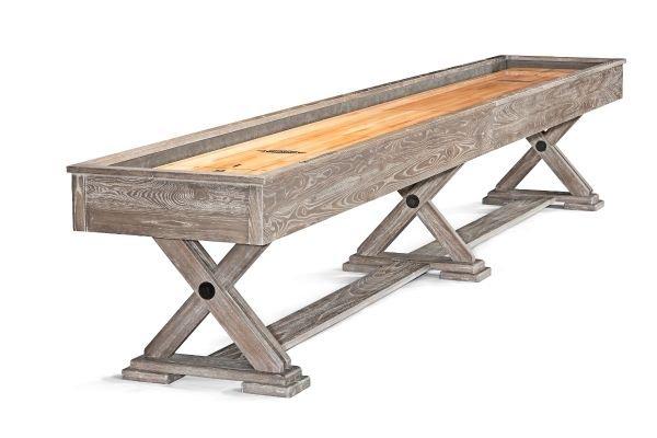 Brunswick Brixton Shuffleboard in Driftwood: Matches Allenton Pool Table in Driftwood