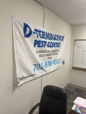 Sign for D Termination Pest Control