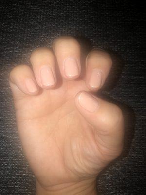 Basic manicure. $10