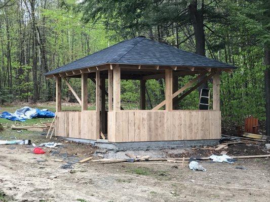 Gazebo nearly completed