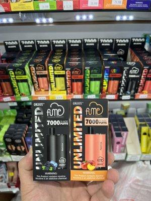 New Rechargeable Fume Unlimited 7000puffs now in stock