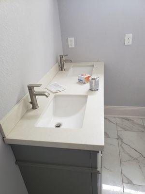 Master bathroom vanity