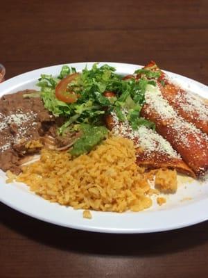 OMG! The enchiladas are delicious. They taste just like my grandma use to make them. I will be back more often.