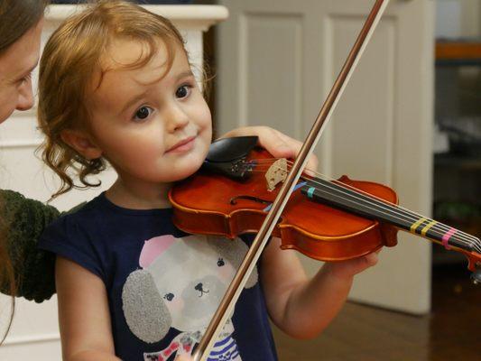 First time with the violin