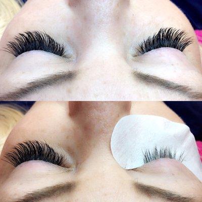 Classic set eyelash extensions...