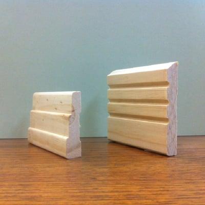 3-Step Casing 2-1/4" & 3-Groove Baseboard  3-1/4"