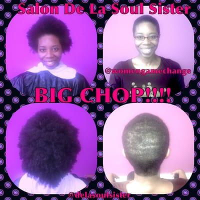 "Big Chop" done with shears only.