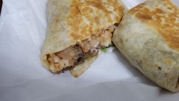 Steak burrito