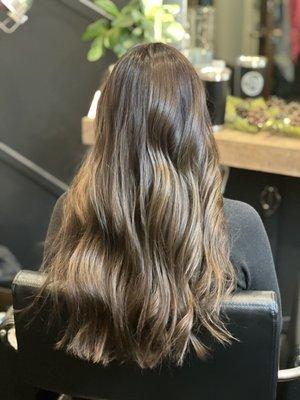 Balayage and trim