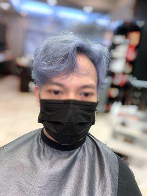 Men's haircut and color by sunny