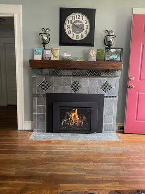 Gas fireplace insert