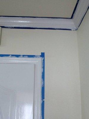 painting and crown molding