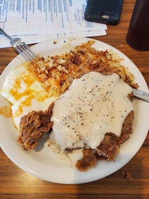 Chicken Fried Steak Breakfast