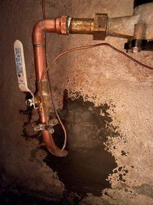 Done right - all new copper from city service through to my interior basement house valve.