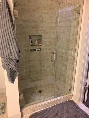 Sparkling clean shower!