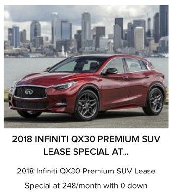 Infiniti April Lease Special