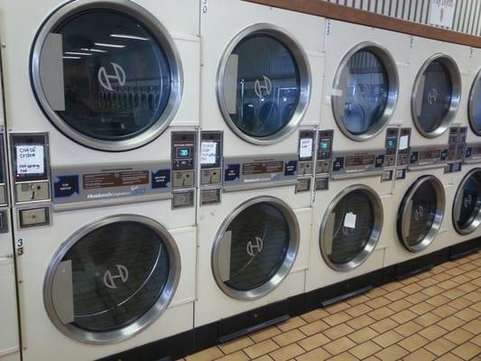 More of the 18 dryers out of order.