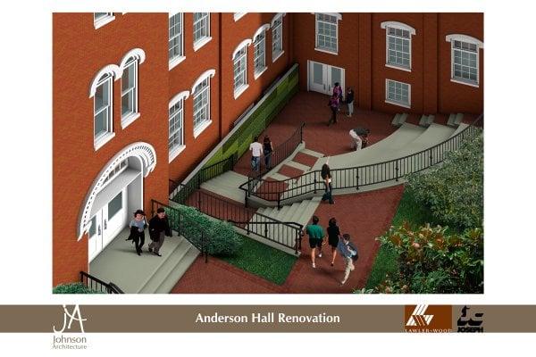 Anderson Hall rendering, Maryville College