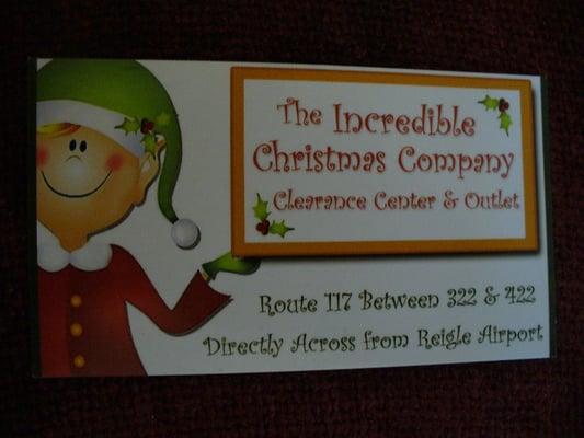 The Incredible Christmas Company Clearance Center & Outlet