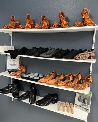 Dance Store - We have dance shoes in studio for purchasing