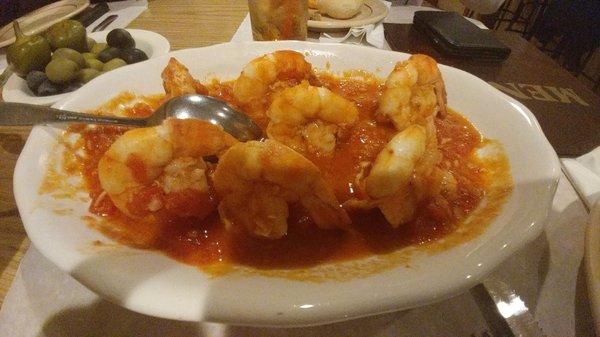 Shrimp with garlic sause