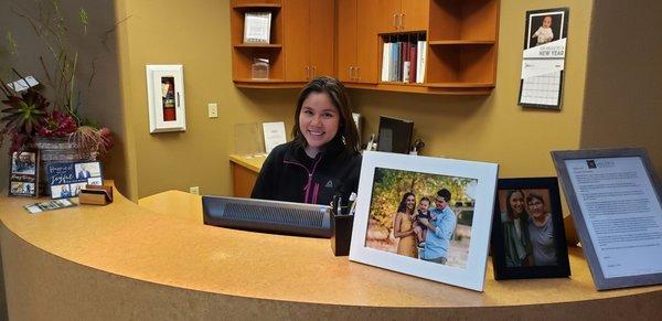 Han will be here to welcome you and make sure your patient account is handled well.