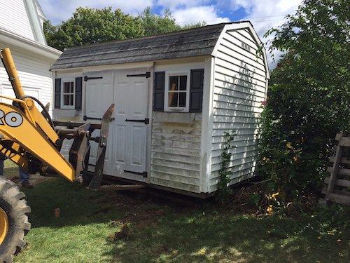 Shed removal.