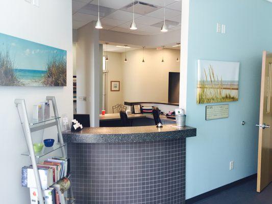 Front desk and front reception area