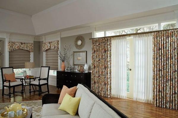 Custom blinds, shades, shutters and drapery