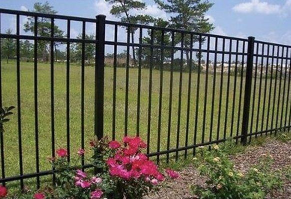 Black Aluminum Fence