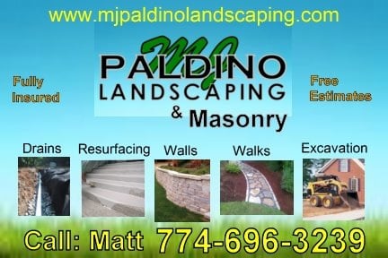 MJ Paldino Landscaping, Masonry, Drainage & Excavation