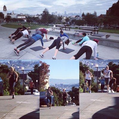 Dolores Park 9am Mom's workout!